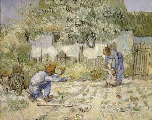 First Steps, after Millet (Vincent van Gogh, 1890) - www.metmuseum.org/toah/works-of-art/64.165.2