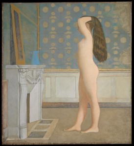 Nude Before a Mirror (Balthus, 1955)