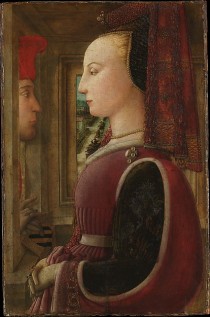 Portrait of a Woman with a Man at a Casement (Fra Filippo Lippi, 1440) - www.metmuseum.org